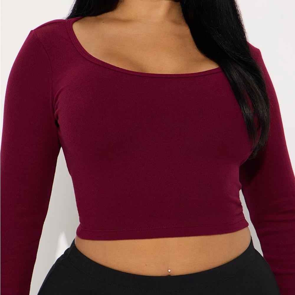 Bozzolo Deep Red Knit Top